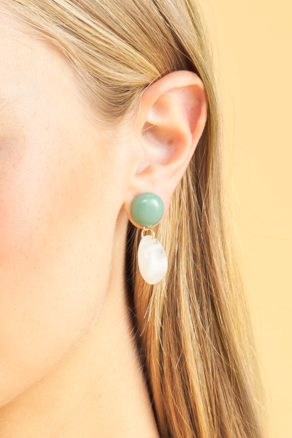 Olivia 2 Tone Earrings