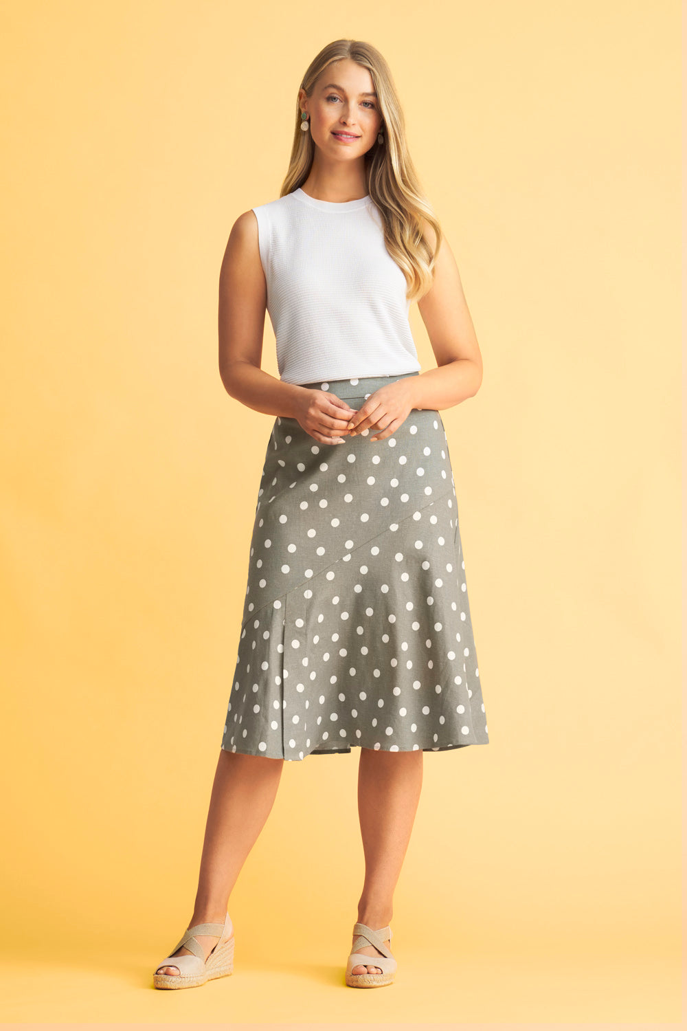 LINDEN  Linen a-line skirt – Mezzoroni