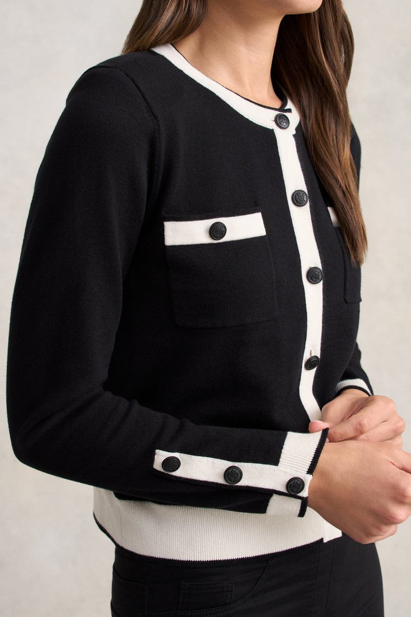 Cotton Cardigan - Black