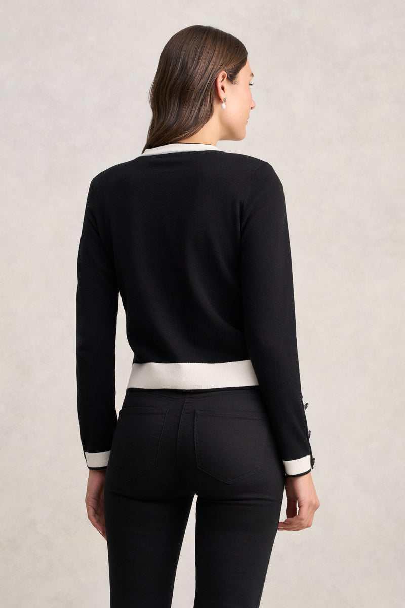 Cotton Cardigan - Black