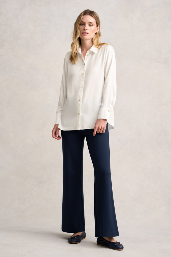 SOFT TWILL SHIRT - CHALK