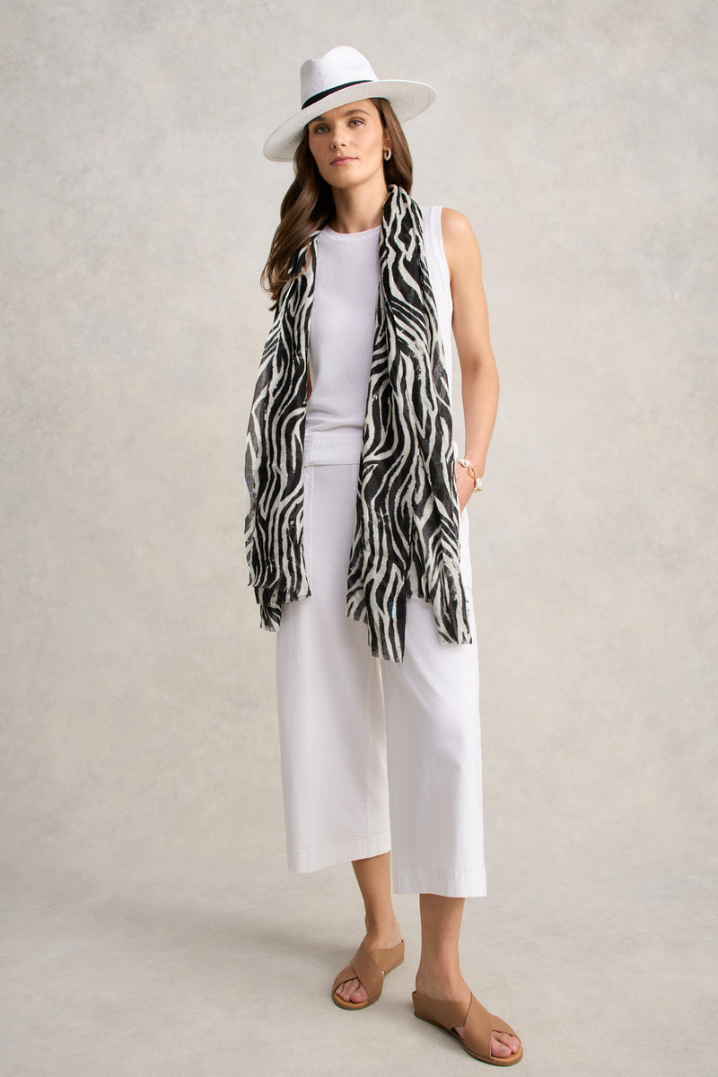 Linen Culotte - White