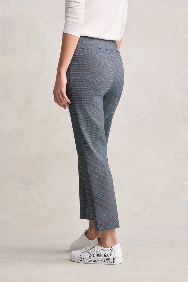 Tapered Check Pant - Ink Textured Check