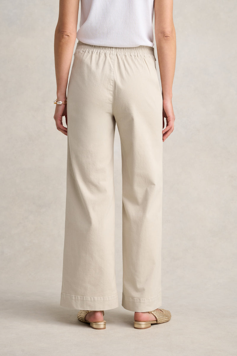 Wide Leg Jeans - Taupe