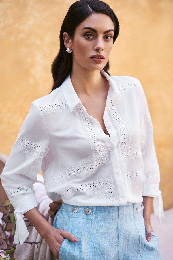 Cotton Embroidered Shirt