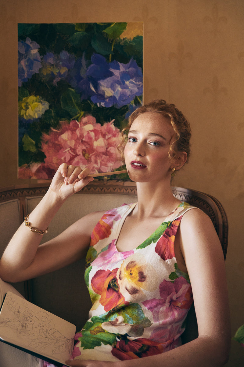 KNIT LAYERING TANK - MULTI FLORAL