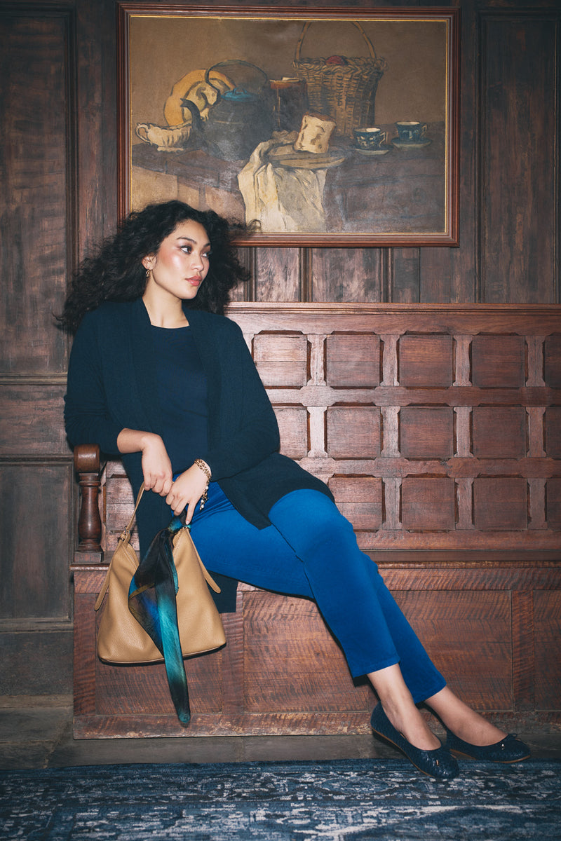 Bengajean® Velvet Straight Leg - Prussian Blue