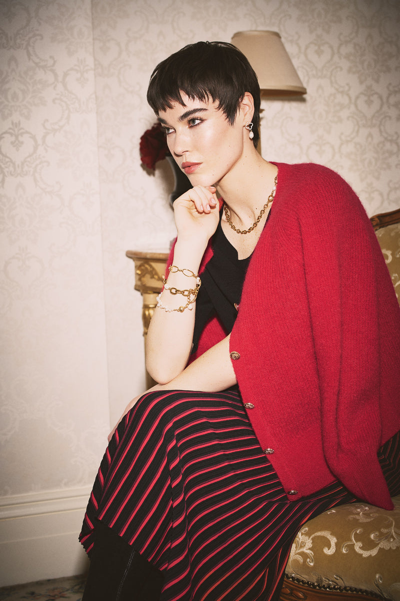 Striped Knit Skirt - Multi Stripe