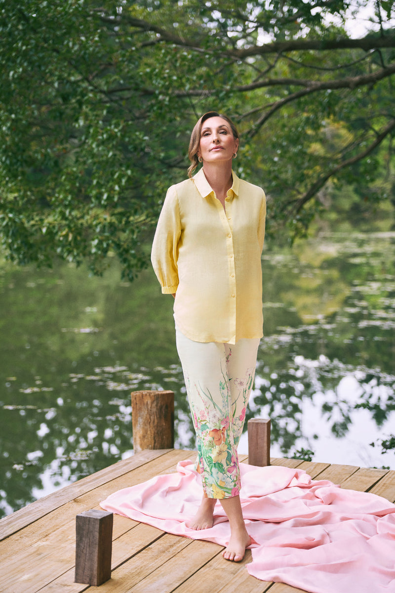 Bengajean® 7/8 Relaxed Fit – Botanical Print