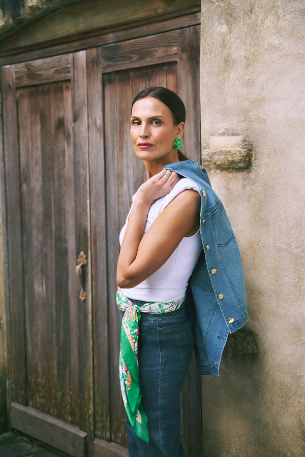 Double Layer Shaping Tank – White