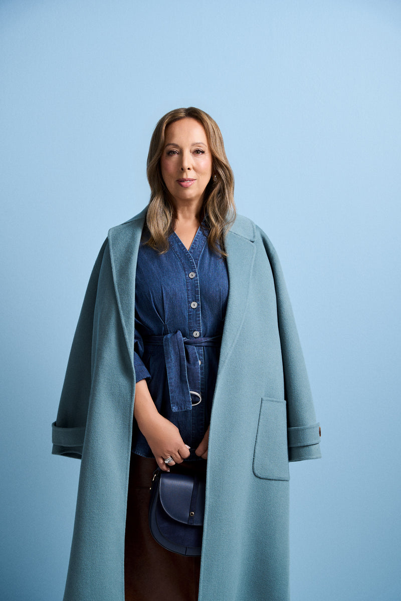 Wool Coat - Steel Blue