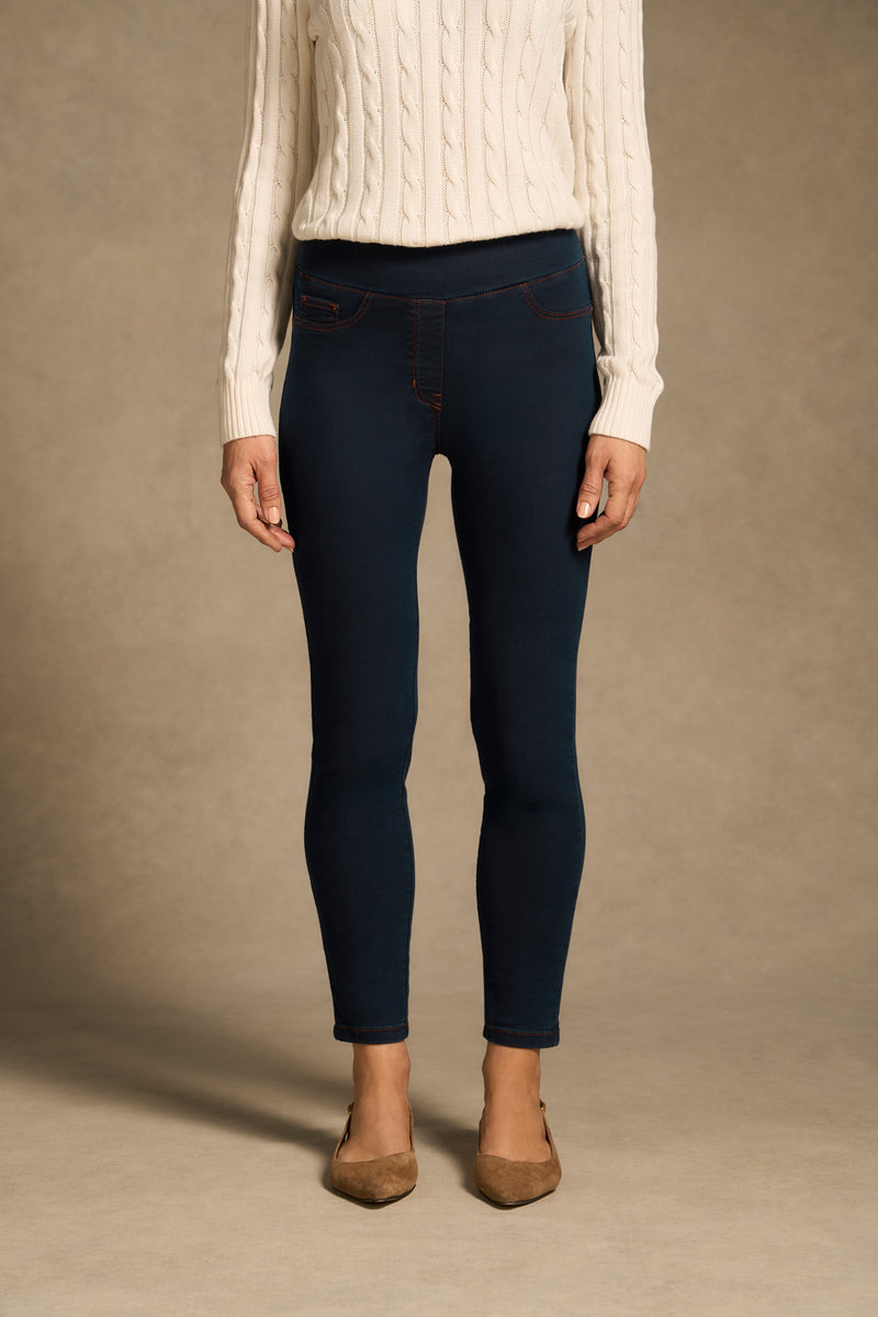 Bengajean® Good Earth Cotton® 7/8 Skinny Leg - Clean Denim Blue