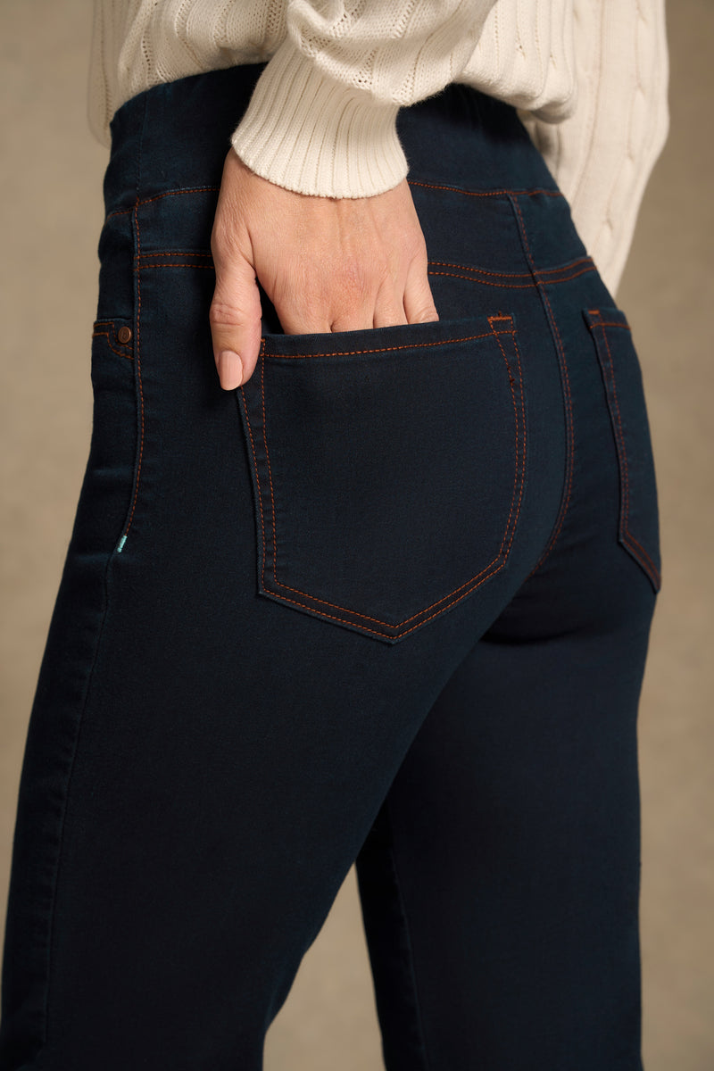 Bengajean® Good Earth Cotton® ¾ Slim Leg - Clean Denim Blue