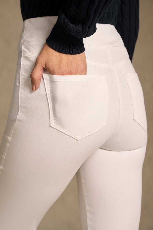 Bengajean® Full Length Straight Leg - White
