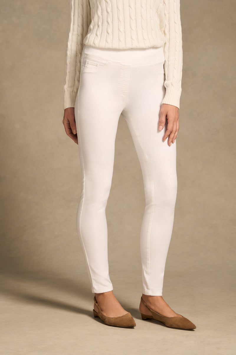 Bengajean® Full Length Skinny Leg - White