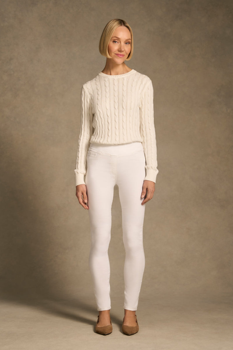 Bengajean® Full Length Skinny Leg - White