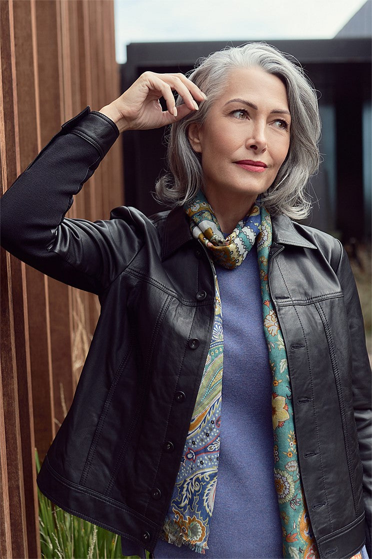 Olivia Newton-John Leather Jacket - Black