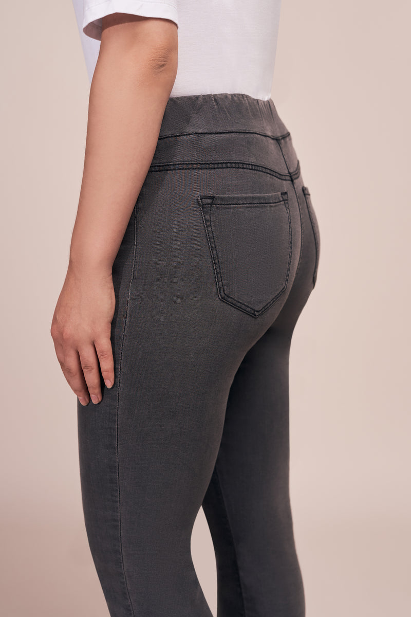 Bengajean Full Length Skinny Leg Petite - Grey Denim