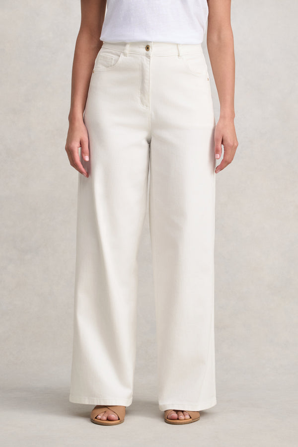 The Classique Wide Leg Jeans - Winter White