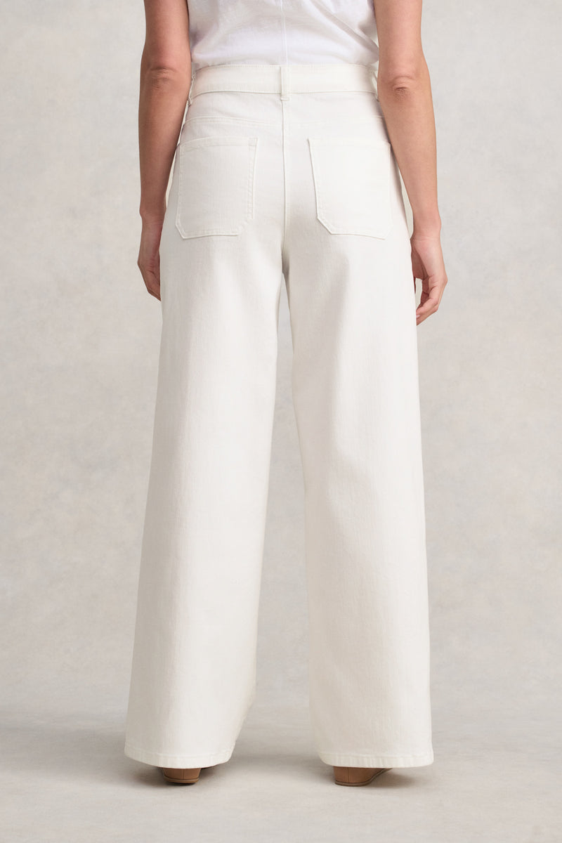 The Classique Wide Leg Jeans - Winter White