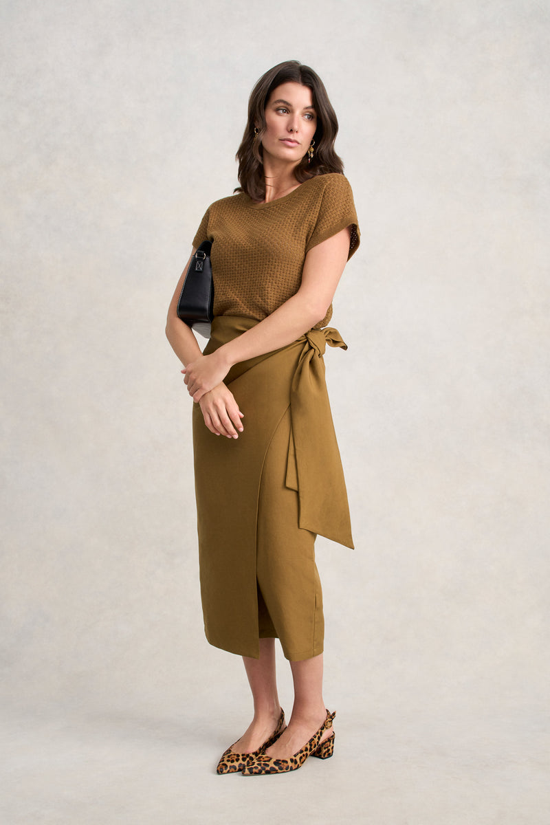 Wrap Skirt - Tobacco