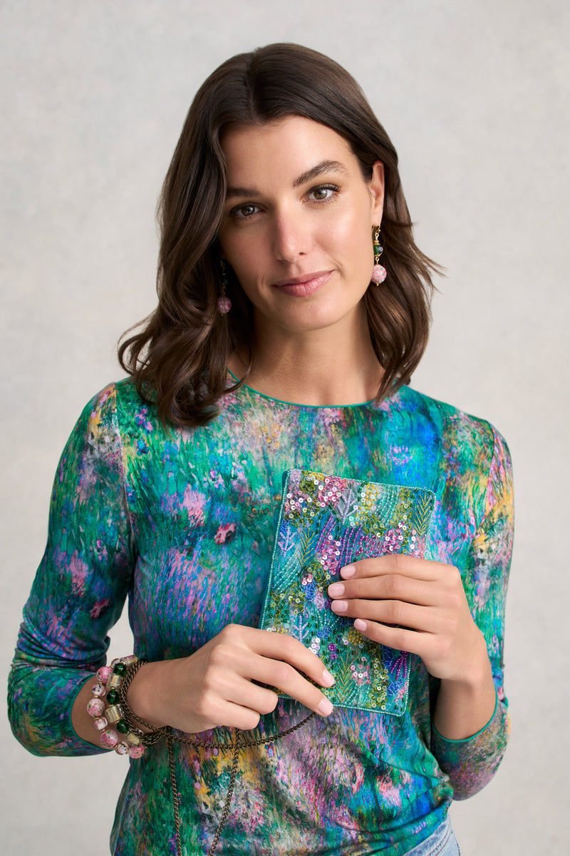 Abstract Monet Cos Bag - Multicolour