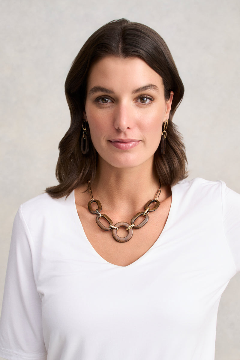 Mixed Link Necklace - Gold