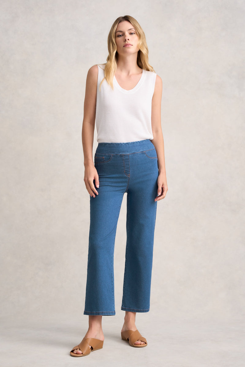 BENGAJEAN ANKLE LENGTH RELAXED - DARK DENIM