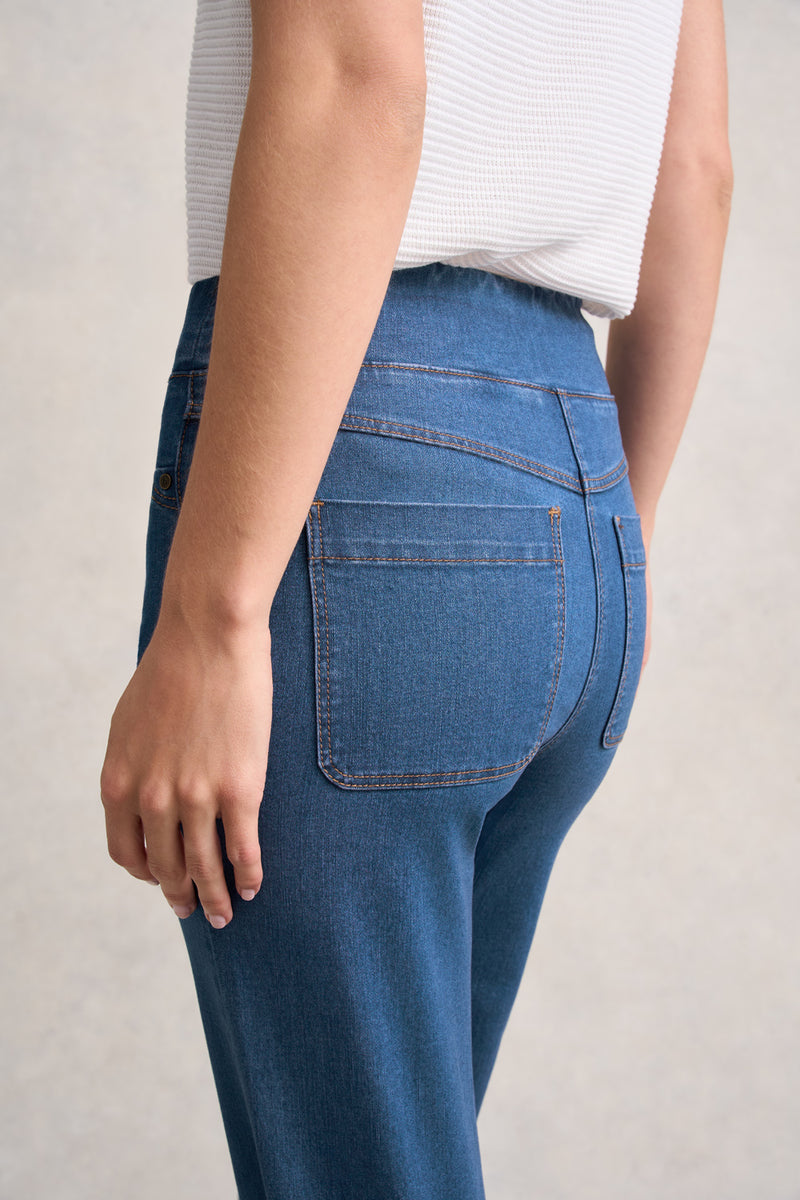 BENGAJEAN ANKLE LENGTH RELAXED - DARK DENIM