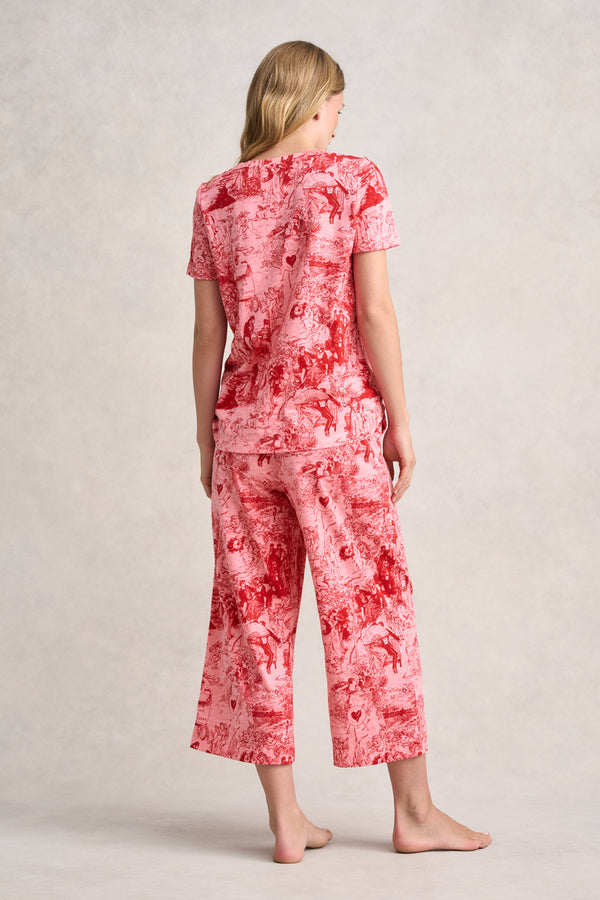 COTTON LADIES PJ SET - MON COEUR PRINT