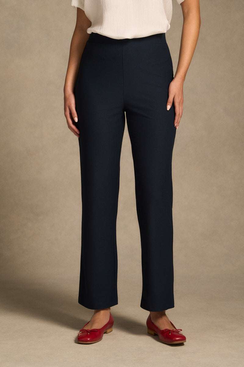 Stretch Crepe Tapered Pant - Ink