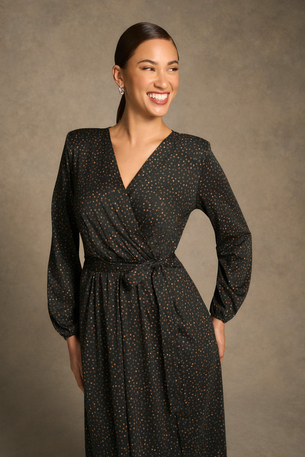 Mercerised Cotton Dress - Dappled Print