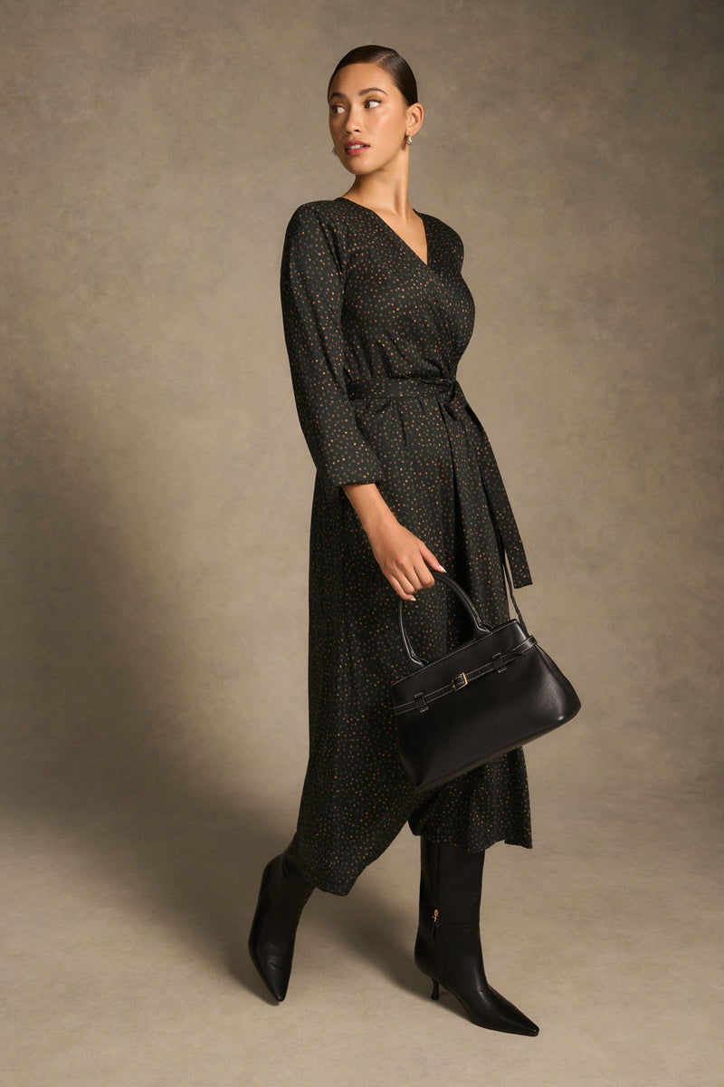 Mercerised Cotton Dress - Dappled Print