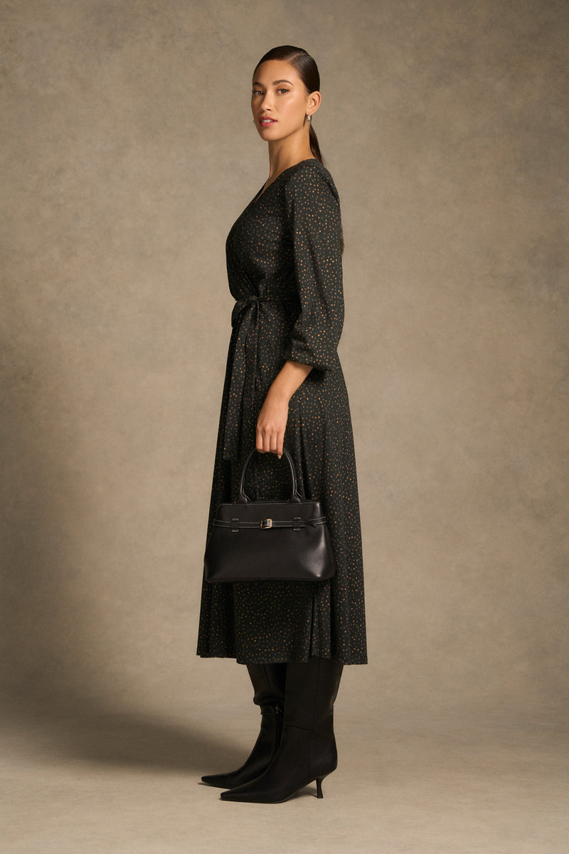 Mercerised Cotton Dress - Dappled Print