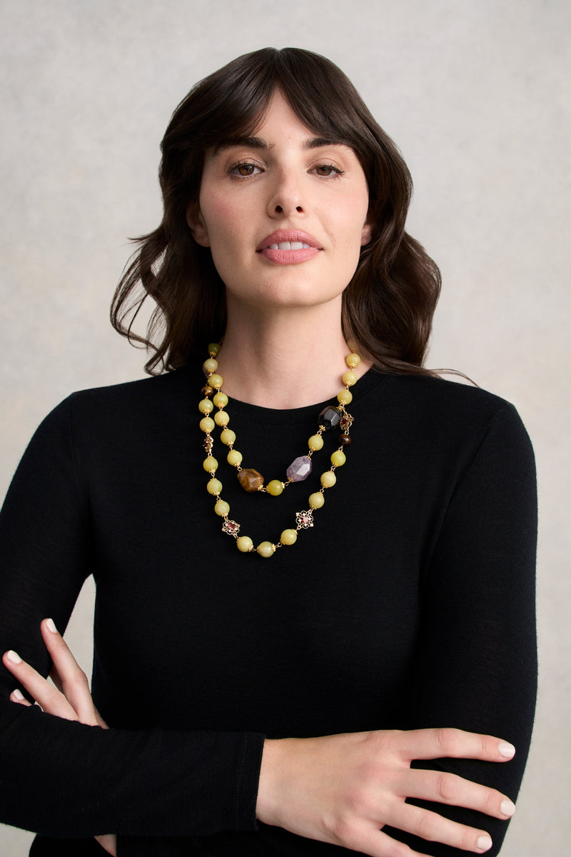 Mixed Layered Necklace - Multicolour