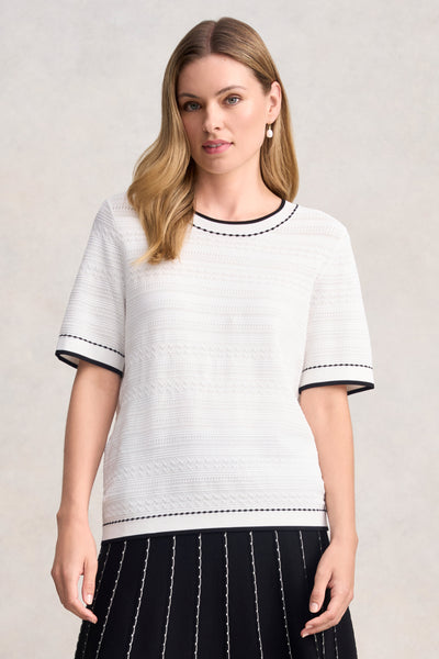 AMERI NEWS PAPER JACQUARED KNIT TOP✨ NEWS PAPER JACQUARED KNIT TOP AMERI NEWS PAPER JACQUARED