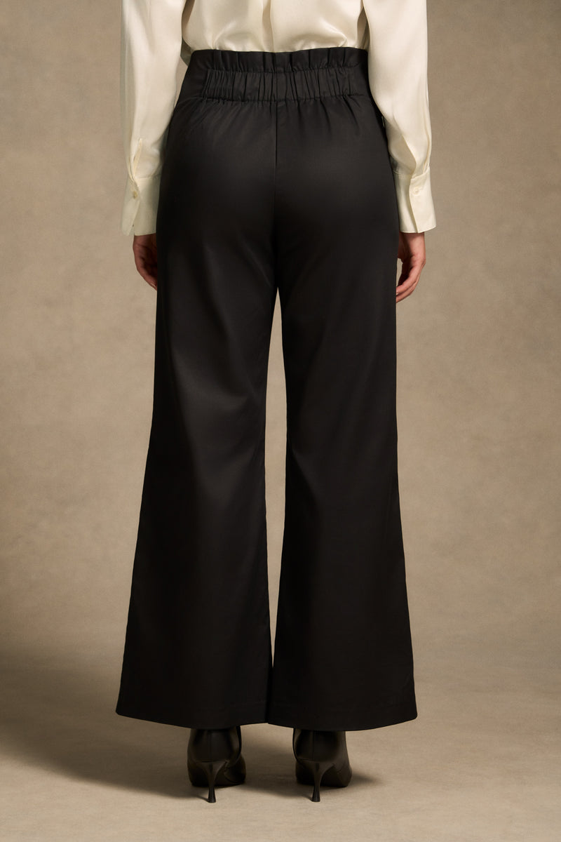 High Waisted Bootleg Pant - Black