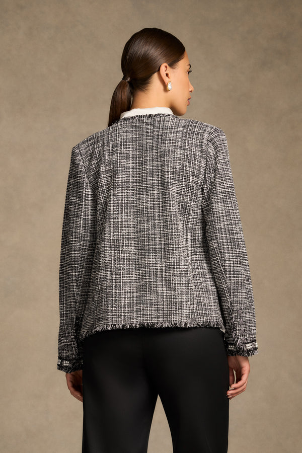 Trim Detail Jacket - Classic Texture