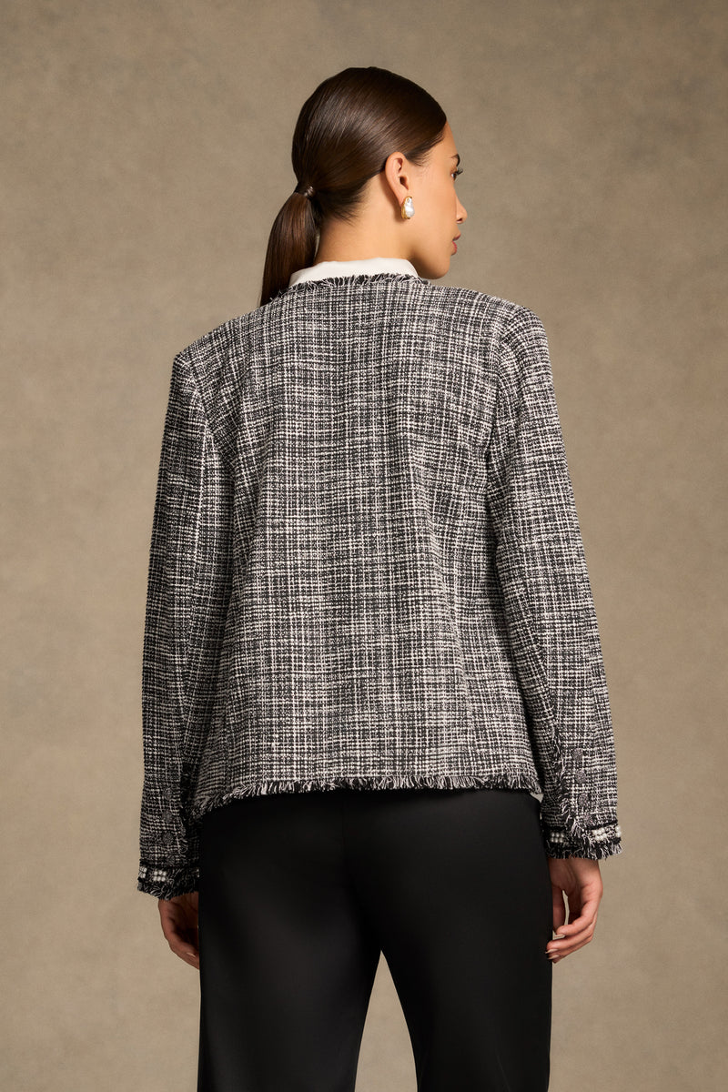 Trim Detail Jacket - Classic Texture