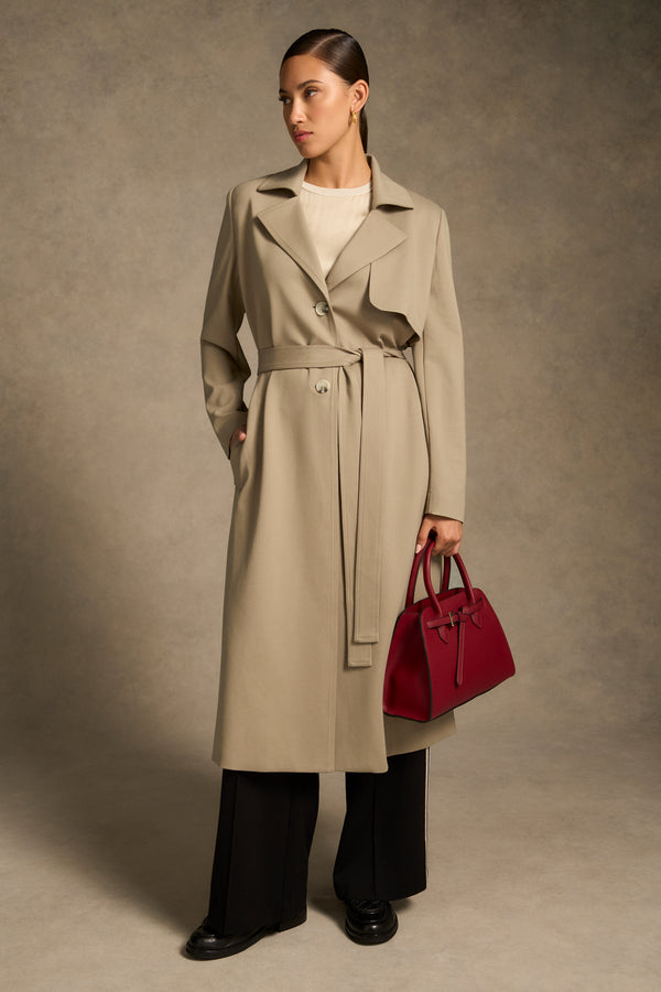 Ponte Trench Coat - Classic Tan