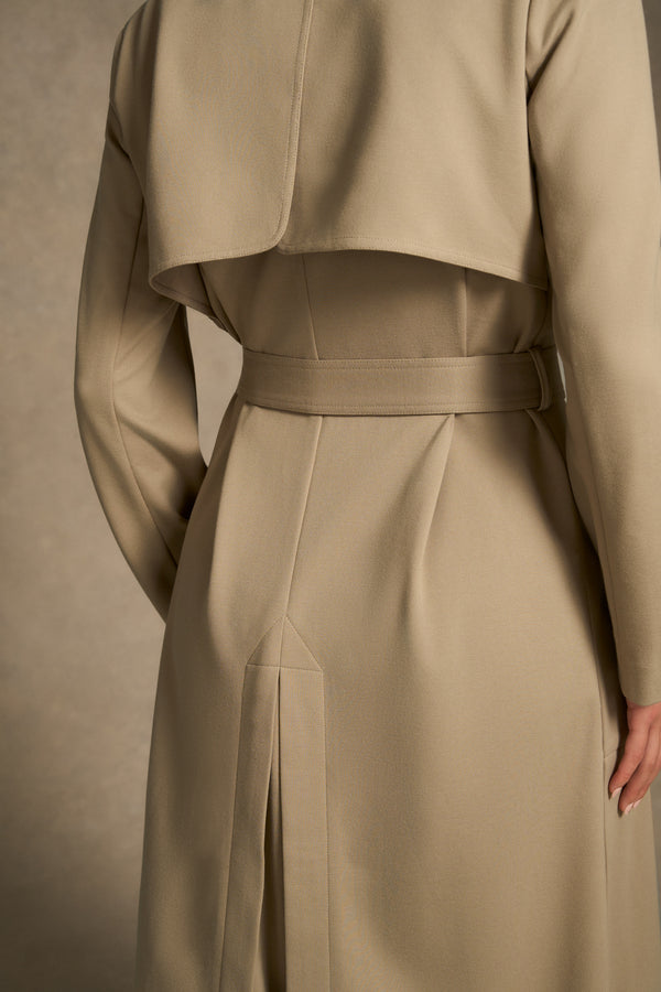 Ponte Trench Coat - Classic Tan