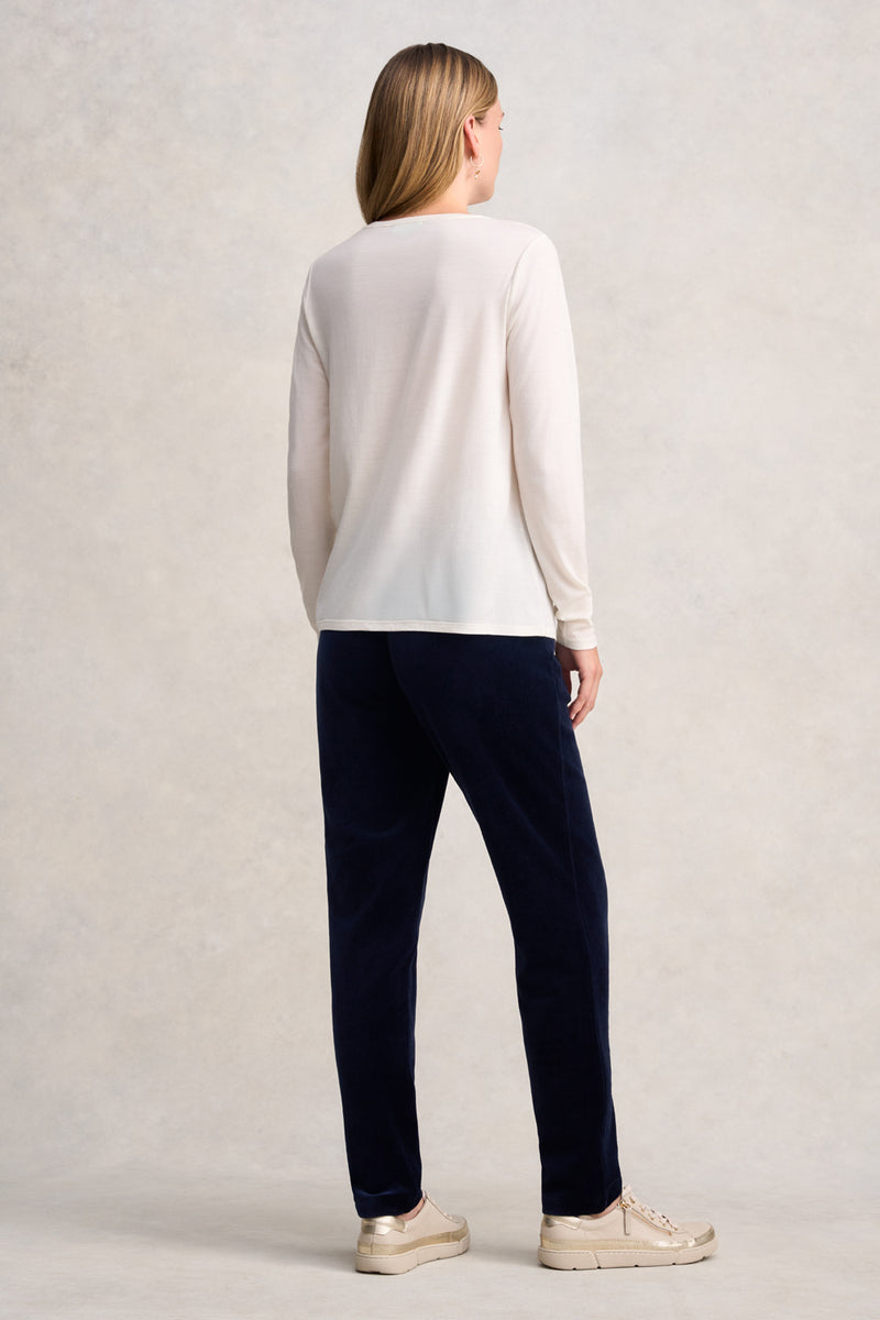 Wool Jersey Tee - Cream