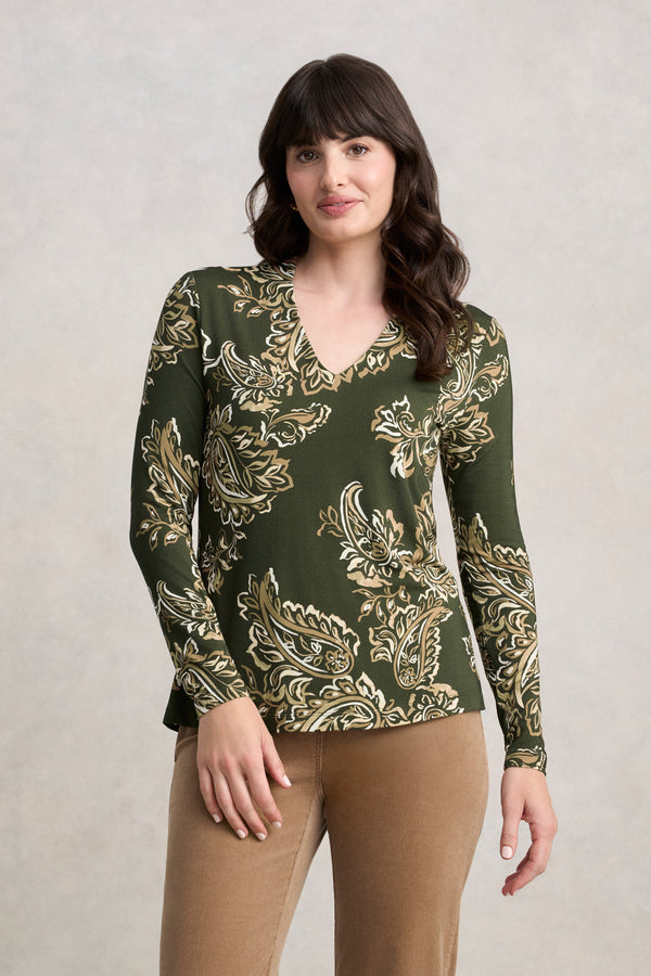 Printed Swing Top - Paisley Print