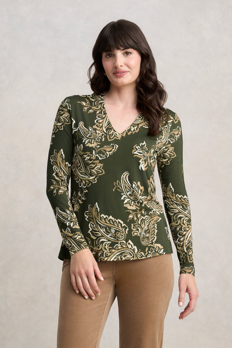 Printed Swing Top - Paisley Print