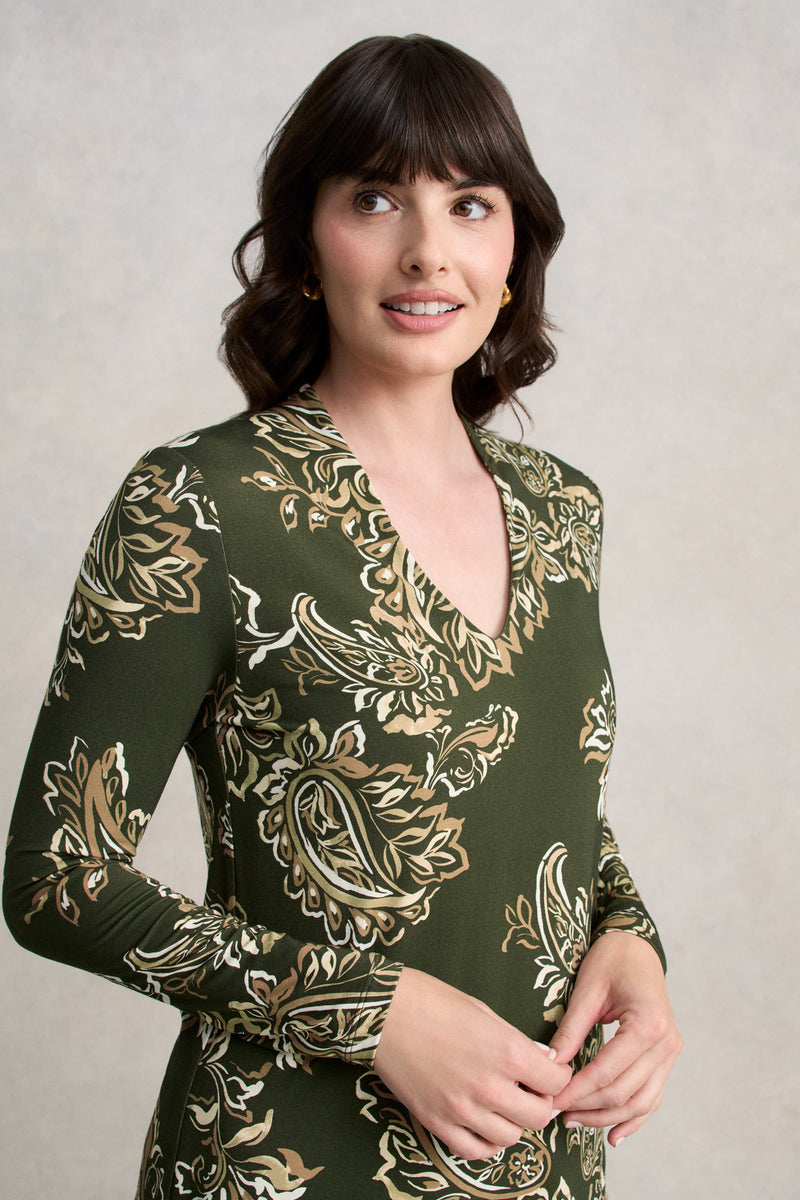 Printed Swing Top - Paisley Print