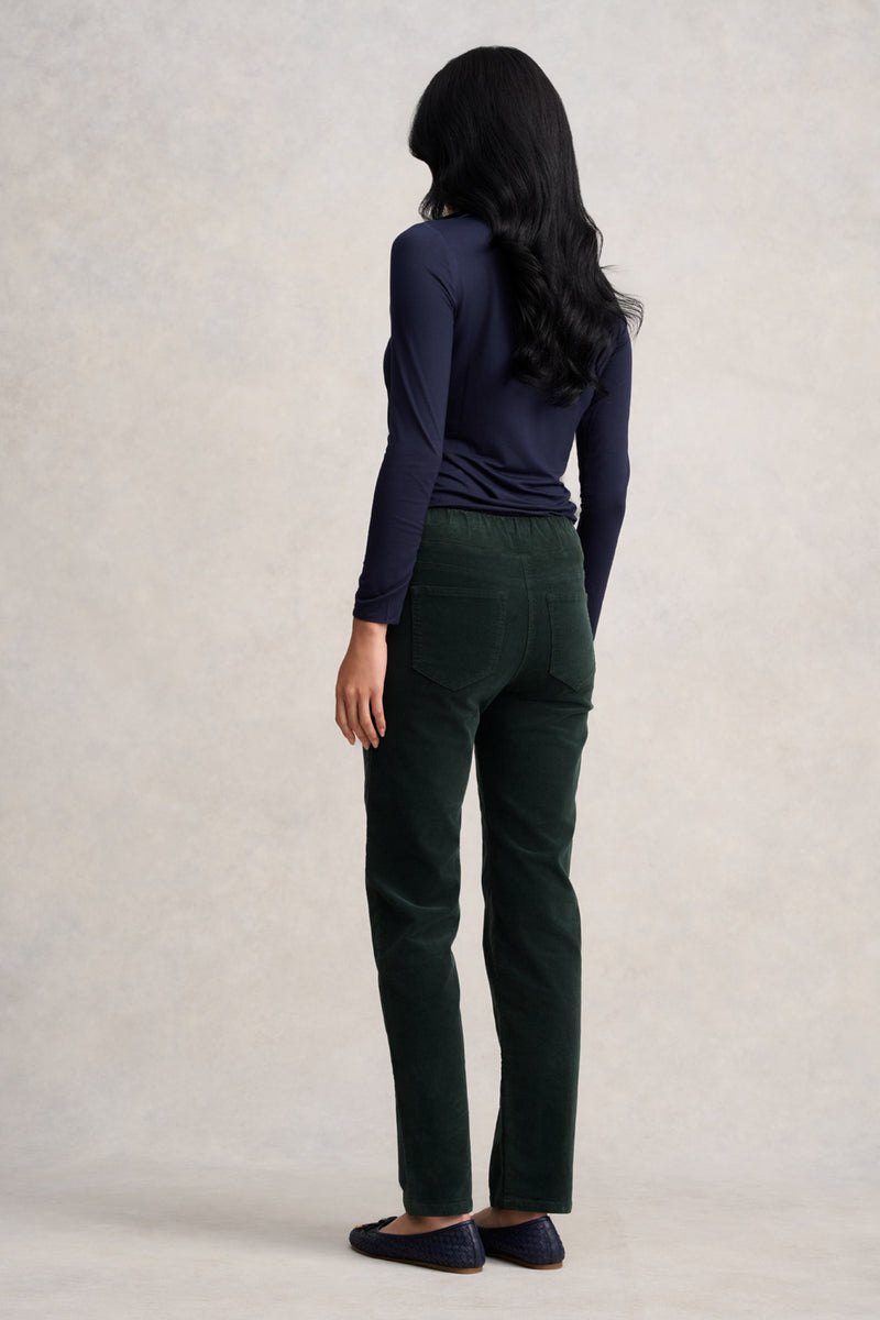 BENGAJEAN CORD STRAIGHT LEG - FOREST GREEN