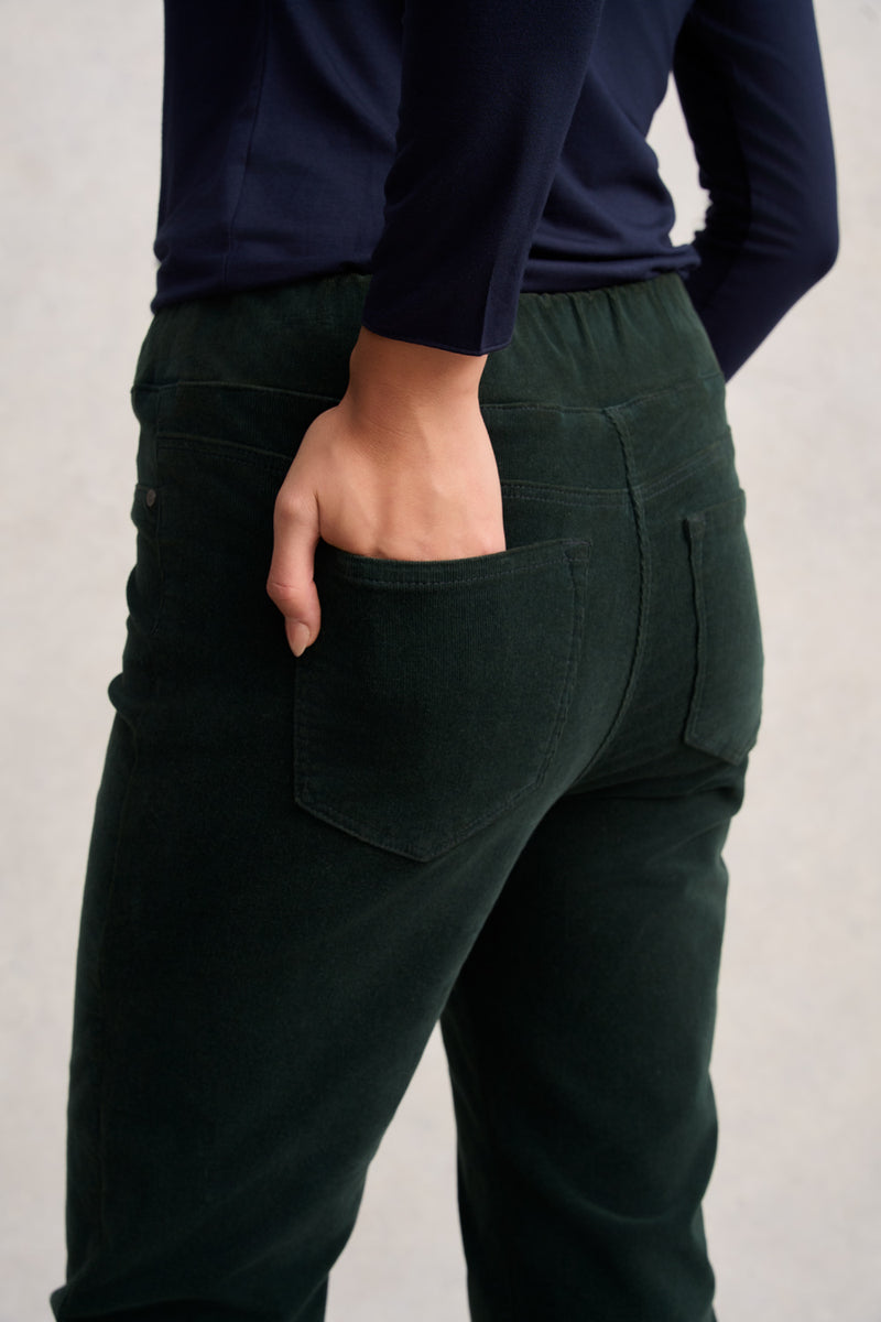 BENGAJEAN CORD STRAIGHT LEG - FOREST GREEN