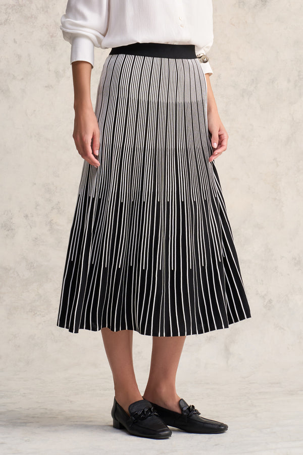 Gradual Stripe Skirt