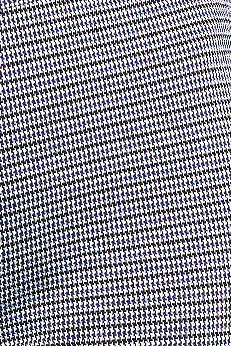 Jacquard Skinny Pant - Navy Houndstooth