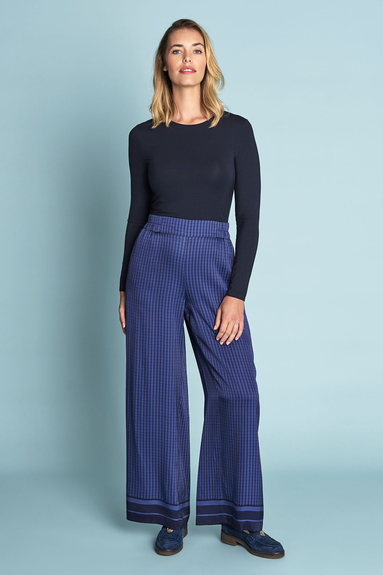Wide-leg tailored pants - BRIGHT BLUE - women | COS AU